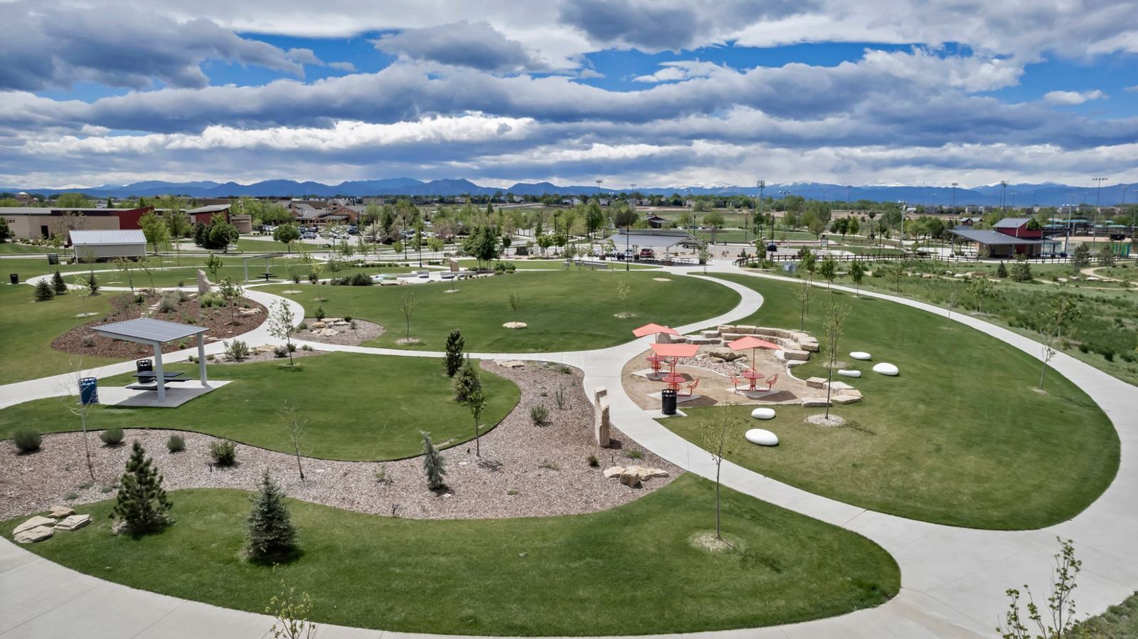 Parkland and gathering spaces woven through Colliers Hill
