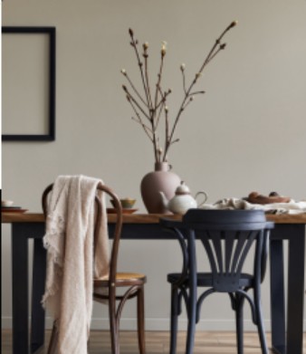 Styled dining room